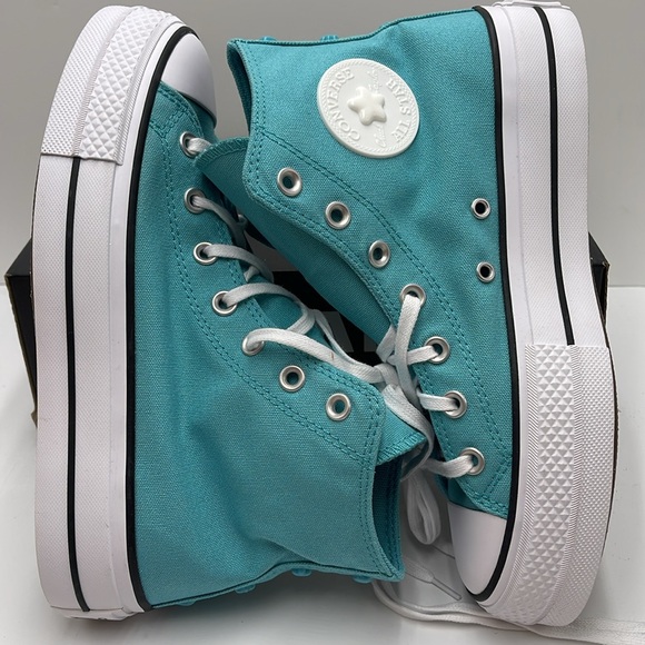 Converse WMNS CTAS LIFT HI
OCEAN DRIP/WHITE/BLACK A06492C Platforms Sneakers - Picture 11 of 16